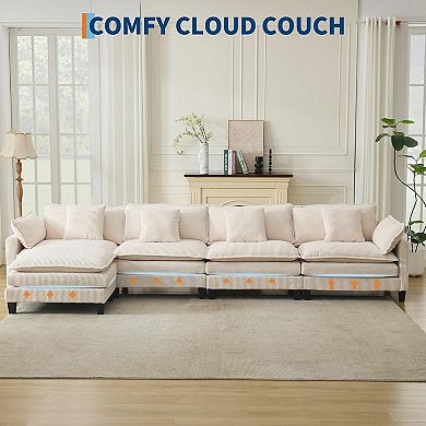 Modular Sectional Sofa 95" Sectional Cloud Couch