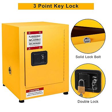 17"Dx17"Wx18"H Multi-Purpose Safety Storage Cabinet