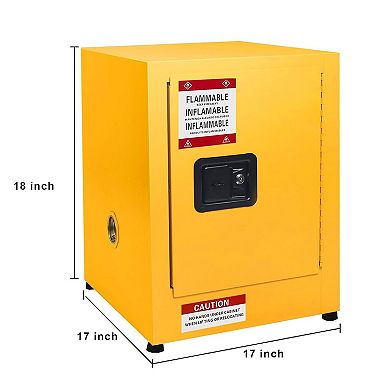 17"Dx17"Wx18"H Multi-Purpose Safety Storage Cabinet