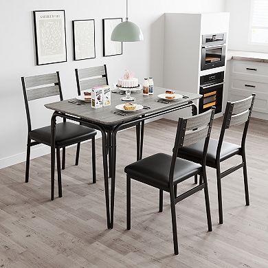 Modern 5-Piece Dining Table Set for 4