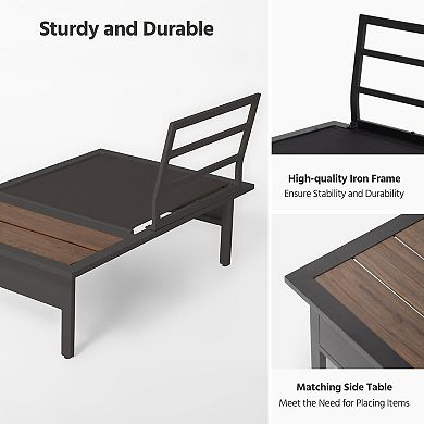 PATIOEASY 8 Pieces Patio Modern Furniture Set Sofa Patio Modular Conversation for Garden Poolside