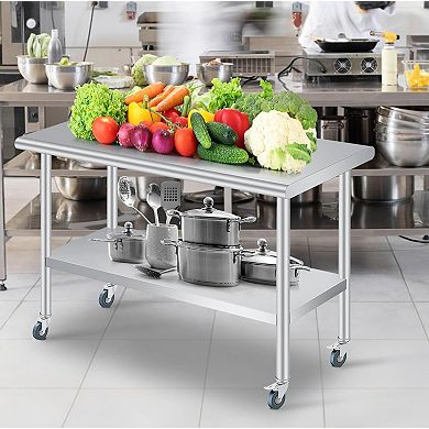 24x60 Inch Stainless Steel Outdoor Prep Table