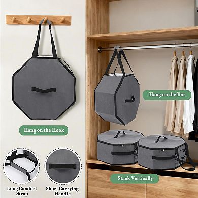 3 Pack Hat Box for Travel and Storage