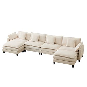 4-Seater Modular Sectional Sofa