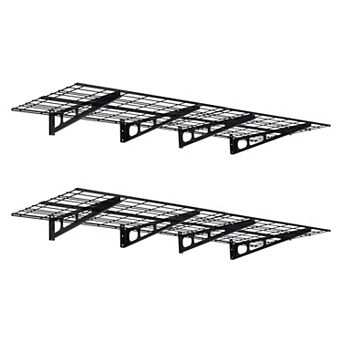 Heavy Duty 2-Pack 24"x72" Garage Wall Shelves