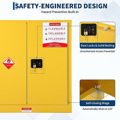 Flammable Storage Cabinet 45 Gallon
