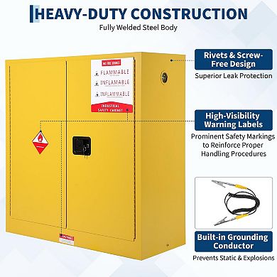 Flammable Storage Cabinet 45 Gallon