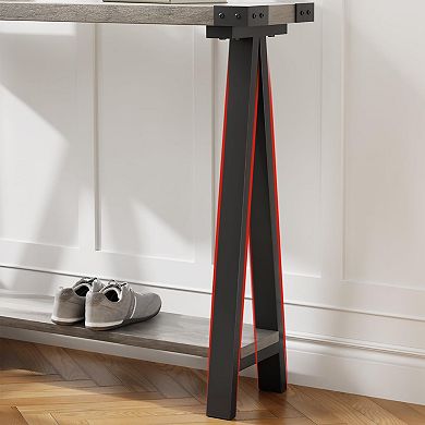 Farmhouse Console Table for Entryway