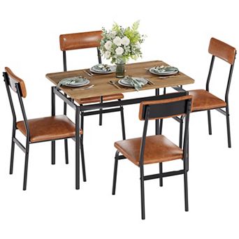 Modern 5 pc Dining Table Set