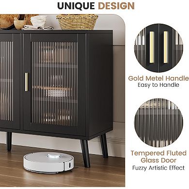 Sideboard Buffet Cabinet Set of 2