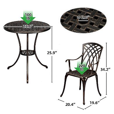 Patio Bistro Sets 3 Piece