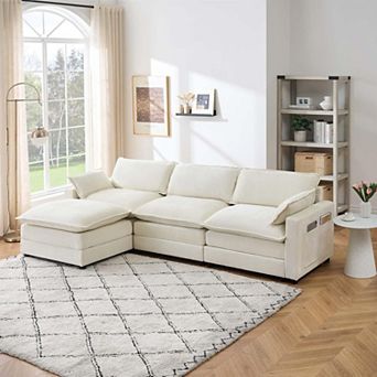 Chenille 113-Inch Modular Combo Sofa