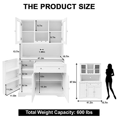 68 Inch Tall Kitchen Pantry Cabinet