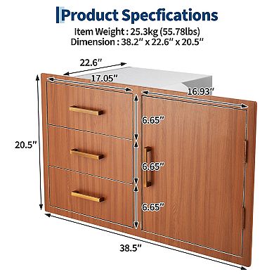 Combination Drawer Cabinet