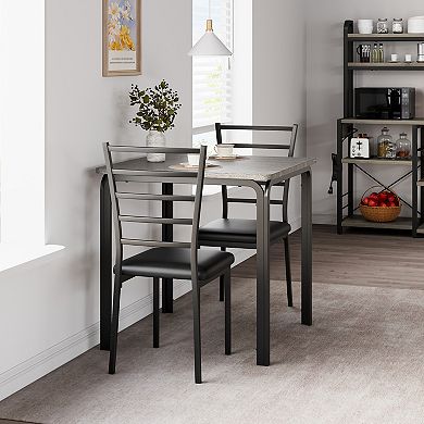 Modern 3-Piece Dining Table Set for 2