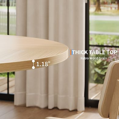 Round Dining Table for 4-6 People