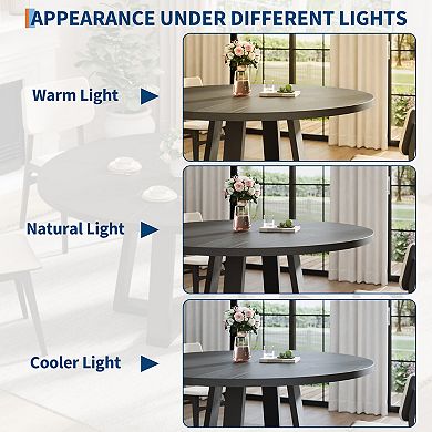 Round Dining Table for 4-6 People