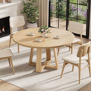 Round Dining Table for 4-6 People