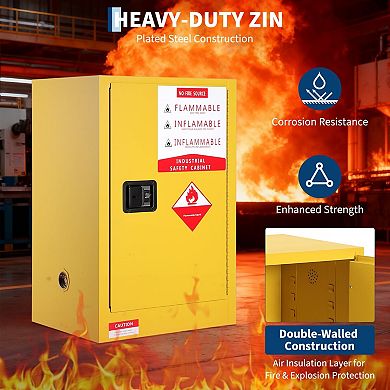 Flammable Storage Cabinet 16 Gallon