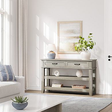 Farmhouse Entryway Console Table