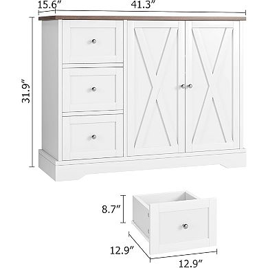 Farmhouse Buffet Cabinet with Storage