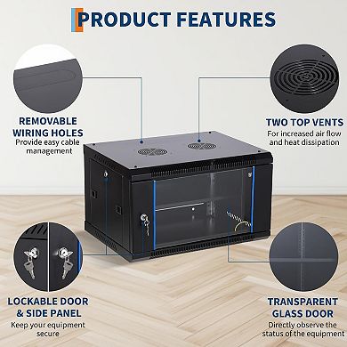 6U Wall Mount Network Cabinet