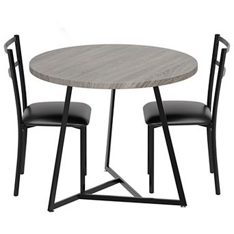 Round Dining Table Set for 2
