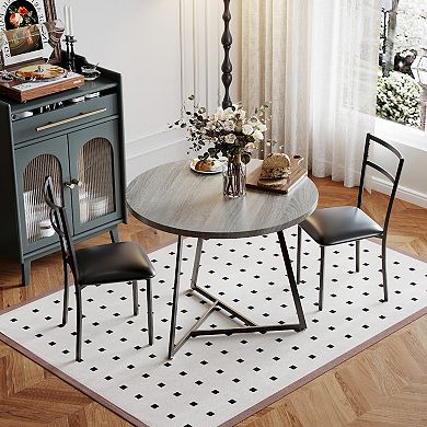 Round Dining Table Set for 2