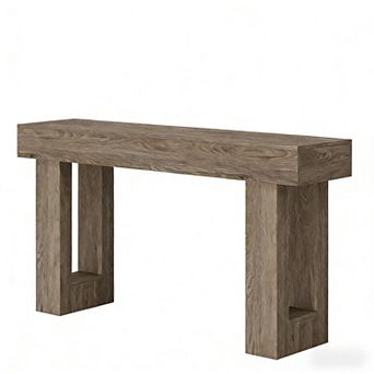 Lufeiya 63 Inch Farmhouse Computer Desk , Long Narrow Sofa Table