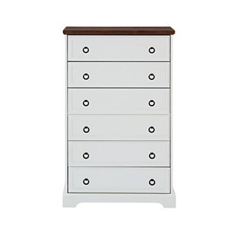 Freestanding Bathroom Cabinet Clothes Storage with 6 Drawers