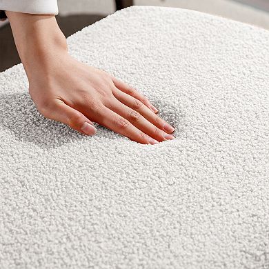 Faux Fur Storage Ottoman Bench with Gold Legs, End of Bed & Entryway