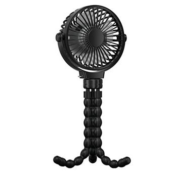 Rechargeable Stroller & Desk Fan Clip-On, Flexible, 3 Speeds