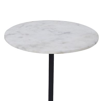 Renwil Barker Side Table In Black Color