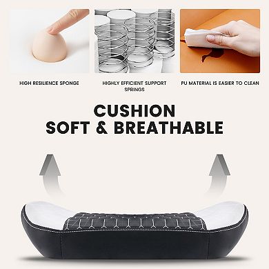 Racing Gaming Ergonomic Chair with Recline Back, Arms, Footrest and Massaging Lumbar