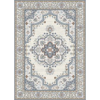 5x7ft Boho Washable Vintage Area Rug, Ultra Soft Non-Slip Carpet
