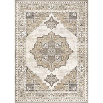 5x7ft Boho Washable Vintage Area Rug, Ultra Soft Non-Slip Carpet