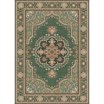 5x7ft Boho Washable Vintage Area Rug, Ultra Soft Non-Slip Carpet