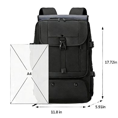 Anti-Theft Laptop Backpack Shoe Compartment Convertible Nylon Travel Hiking Bag