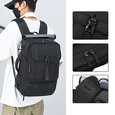 Anti-Theft Laptop Backpack Shoe Compartment Convertible Nylon Travel Hiking Bag