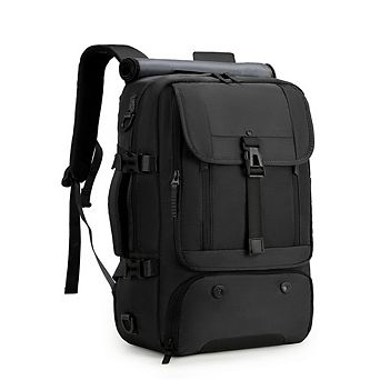 Anti-Theft Laptop Backpack Shoe Compartment Convertible Nylon Travel Hiking Bag