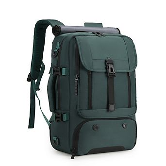 Anti-Theft Laptop Backpack Shoe Compartment Convertible Nylon Travel Hiking Bag