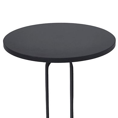 Renwil Eryx Side Table In Black Color