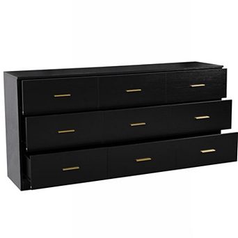 Modern 9-Drawer Storage Cabinet Dresser Wide Chest of Drawers