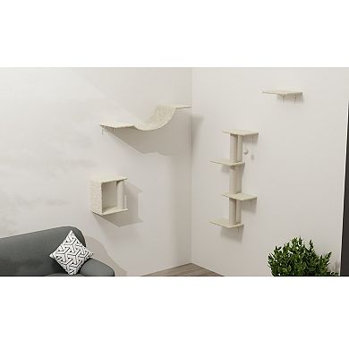 Whisen 4-Piece Wall-Mounted Cat Tree