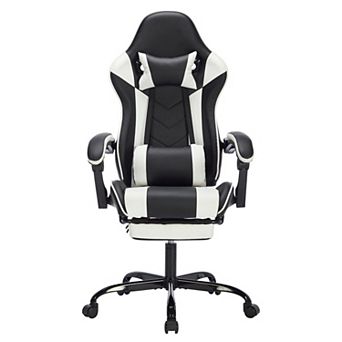 Adjustable Gaming Chair Ergonomic Computer Chair with Footrest, Headrest and Lumbar Support