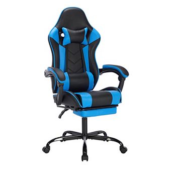 Adjustable Gaming Chair Ergonomic Computer Chair with Footrest, Headrest and Lumbar Support