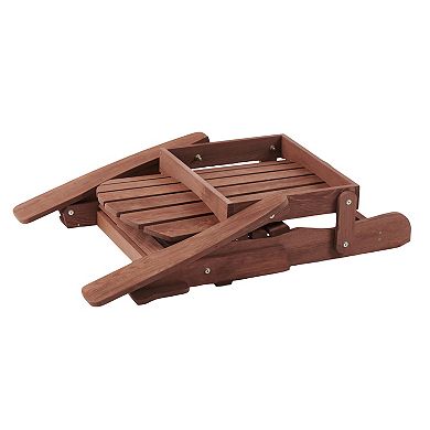 Oversized Adirondack Chair with Pre-Assembled Back, Heavy-Duty Folding Patio Chair