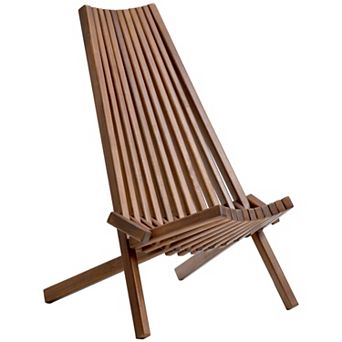 Acacia Wood Folding Chair, No Assembly, Indoor & Outdoor