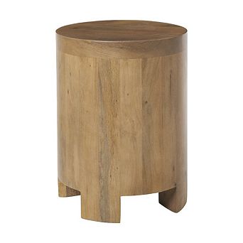 Renwil Salvatore Side Table In Beige Color