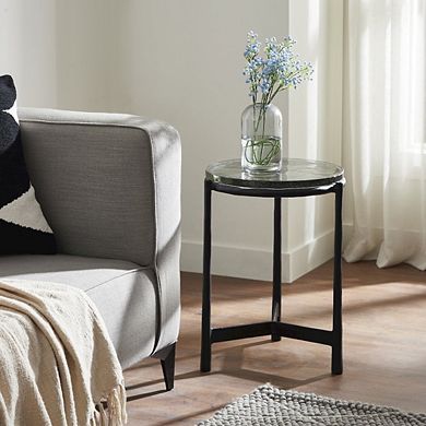 Renwil Avila Side Table In Black Color